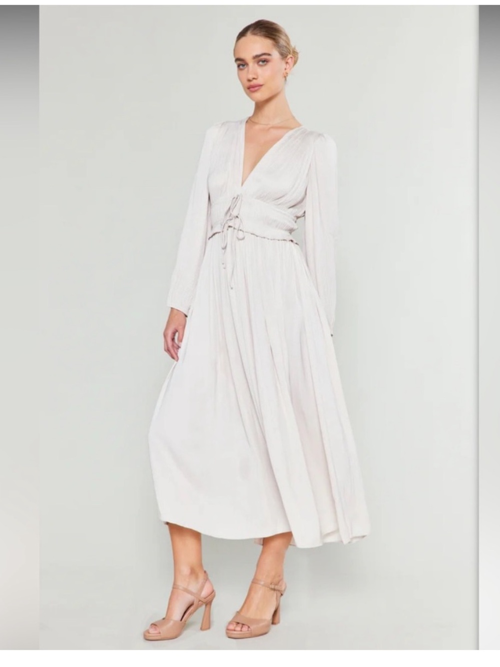 Sidonie Pleated Maxi Dress